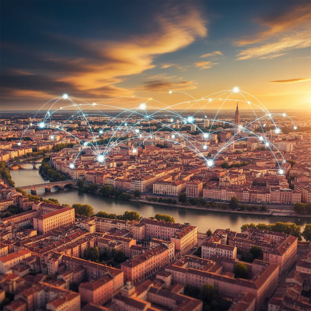 Dirigeant de PME toulousaine devant son tableau de bord d'automatisation de processus métier