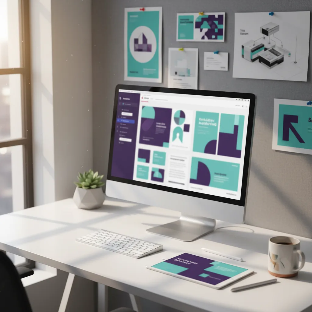 Interface Canva Magic Studio avec outils IA pour créer des visuels professionnels sans designer
