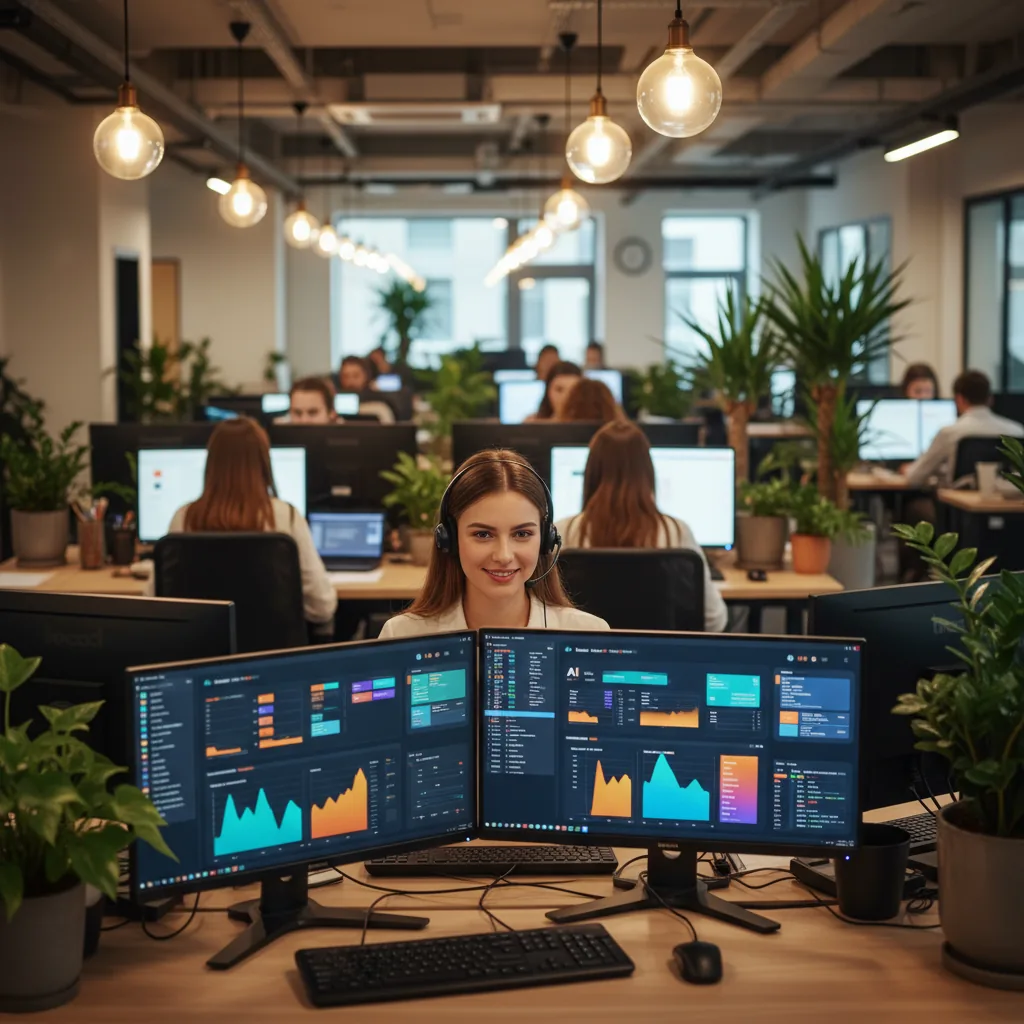 Agent du service client utilisant une plateforme intelligente gérant le SAV e-commerce avec l'IA