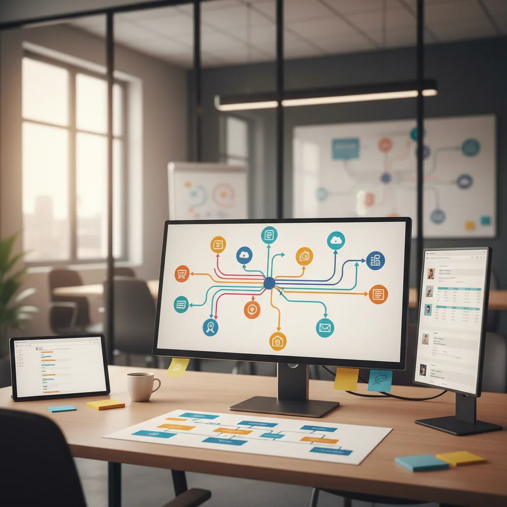Workflow d'automatisation pour PME avec synchronisation CRM et génération de rapports